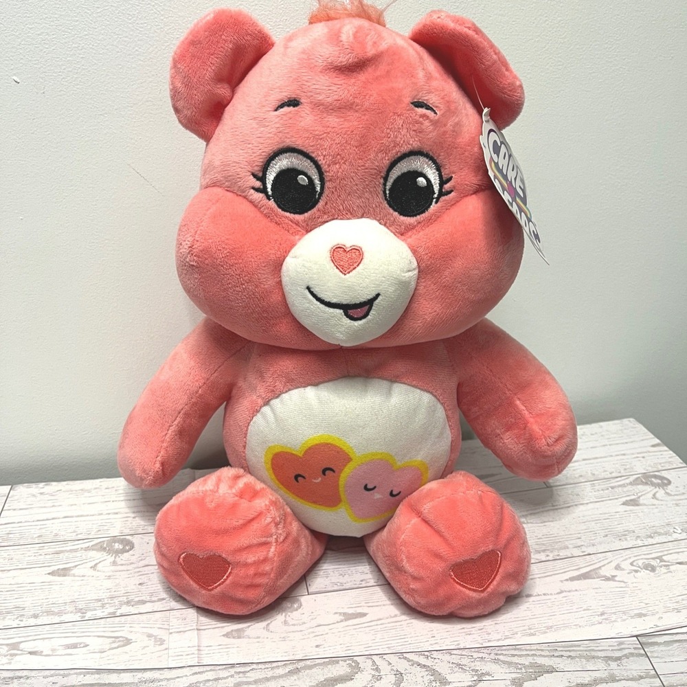 Care Bears Love-a-Lot Bear Pink Plush 40th Anniversary NEW Stuffed Animal Toy‎